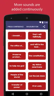Donald Trump Funny Soundtracks android App screenshot 0